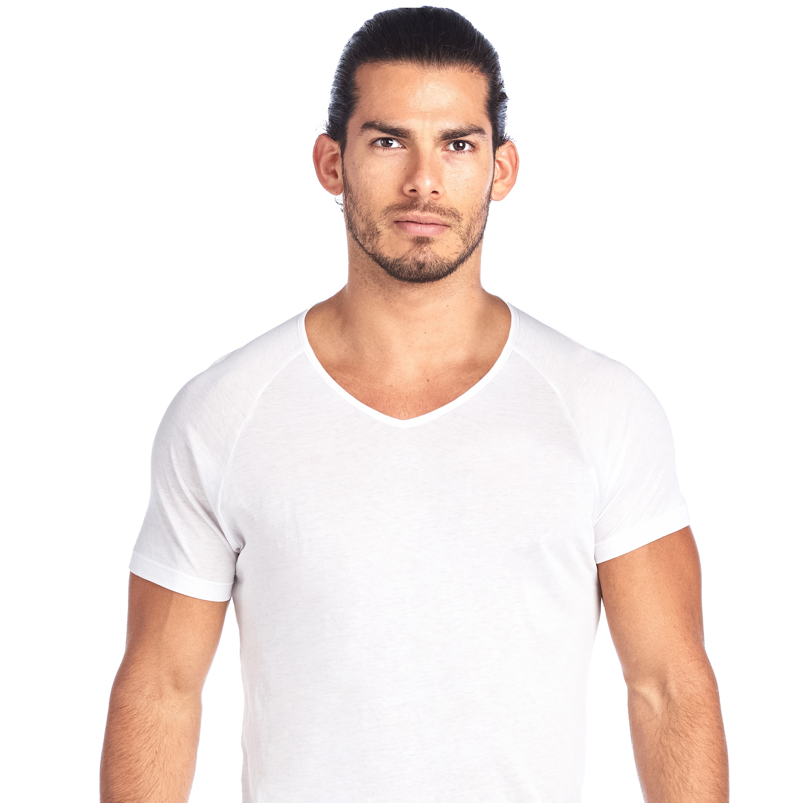 SHIRTLESS | High V-Neck Undershirt | White - Shirtless Undershirts